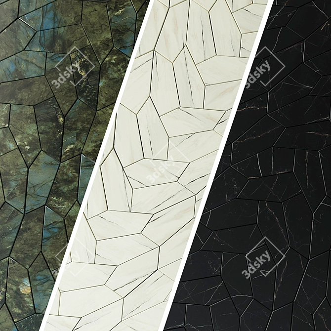 Marvel Dream Tile: Leaf Lapp Mosaic 3D model image 2