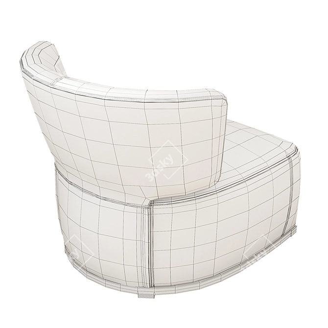 Elegant Amoenus Armchair: B&B Italia 3D model image 3