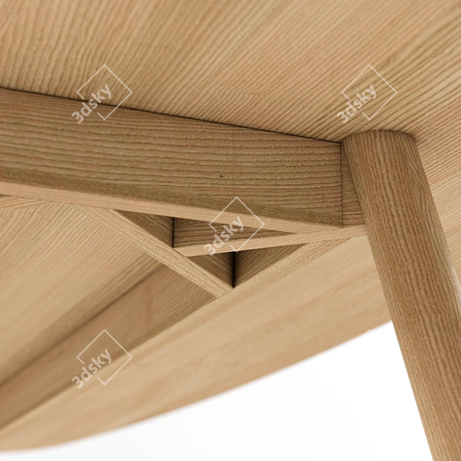 Tabyn Solid Wood Table 3D model image 3