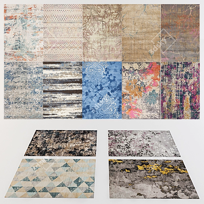 Affordable Rugs Collection:
Discounted Décor Delight 3D model image 2