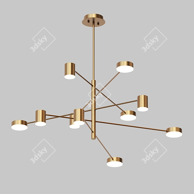 Modern LED Pendant Lamp | Lampatron SUNSHINE 10 3D model image 1