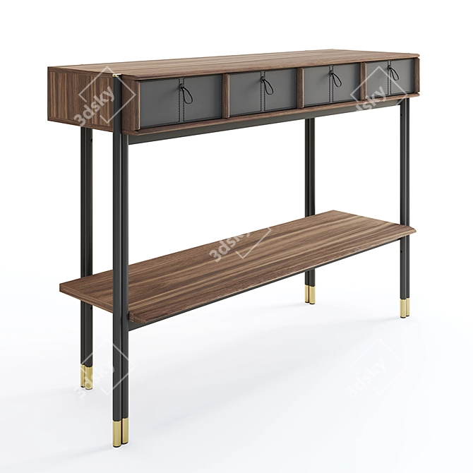 Elegant Bayus Console by G&O Buratti 3D model image 1