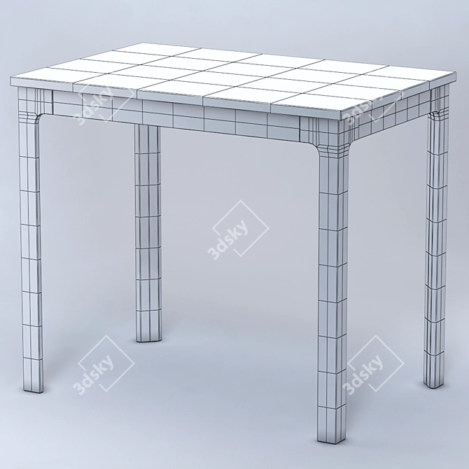 Sleek and Sturdy: IKEA EKEDALEN Bar Table 3D model image 2