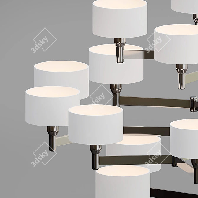 Elegant Butterfly Chandelier 3D model image 2