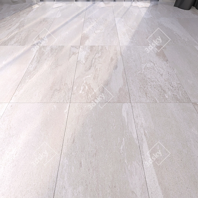 Marble Floor Tiles: HD Textures 3D model image 3