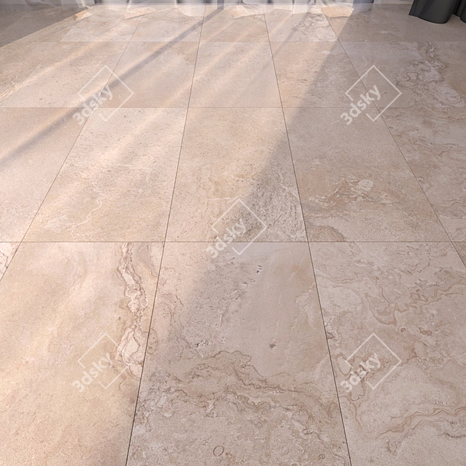 HD Marble Floor Tiles 3D model image 3