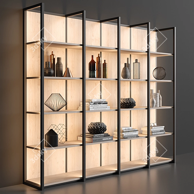 Natevo Conti Shelf 3D model image 1