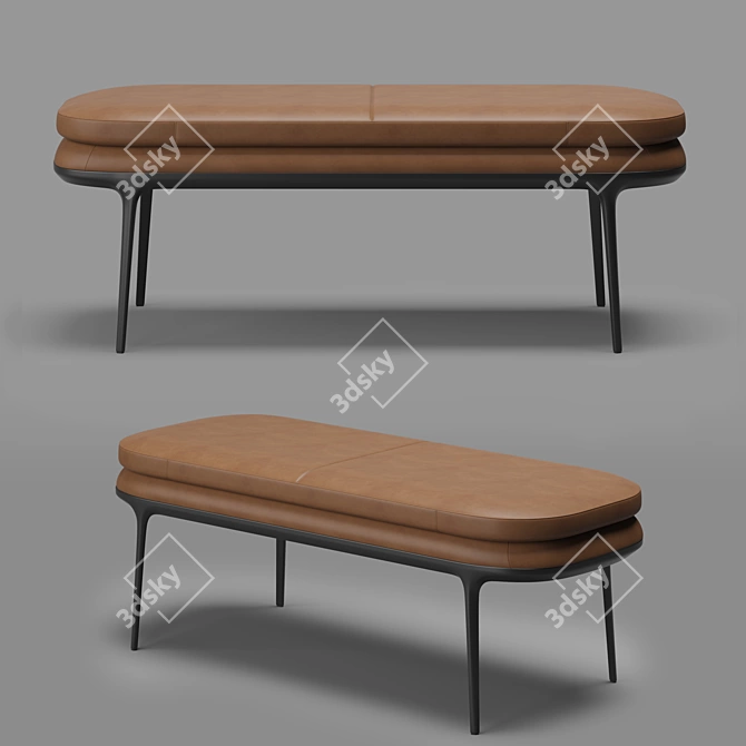 Maxalto Caratos Bench: Divine Elegance in Your Home 3D model image 1