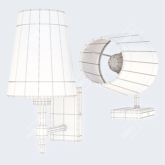 Maytoni Zaragoza Wall Lamp: Classic Elegance 3D model image 2