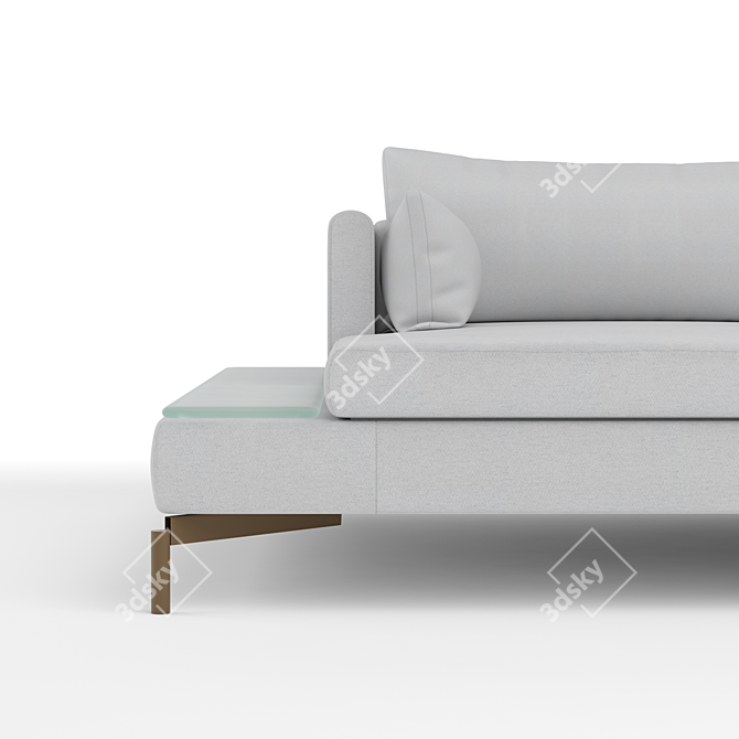 Elegant Novamobili Reef Sofa 3D model image 3