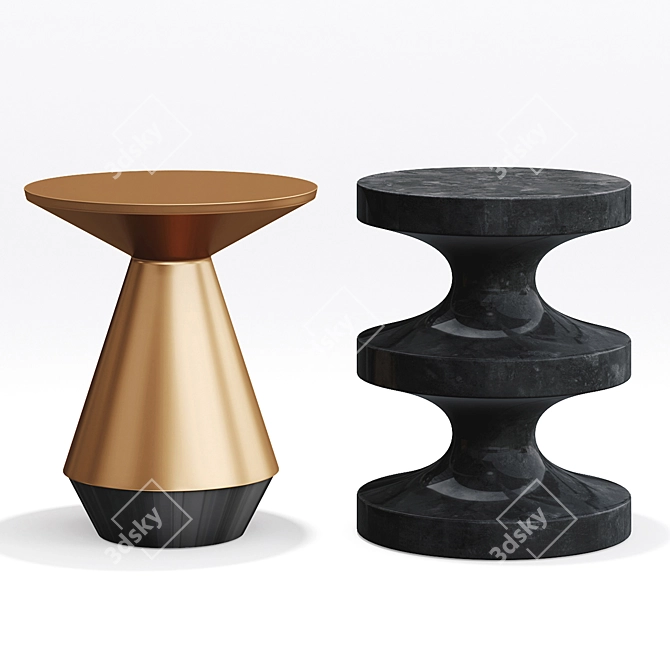 Modern Side Table | Minimalistic Design 3D model image 1