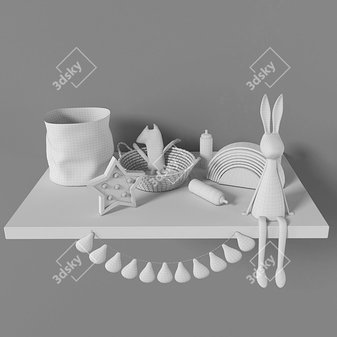 Funland Playtime Toy Set 3D model image 2