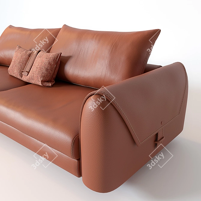 Gamma Karl Modern Sofa 3D model image 2