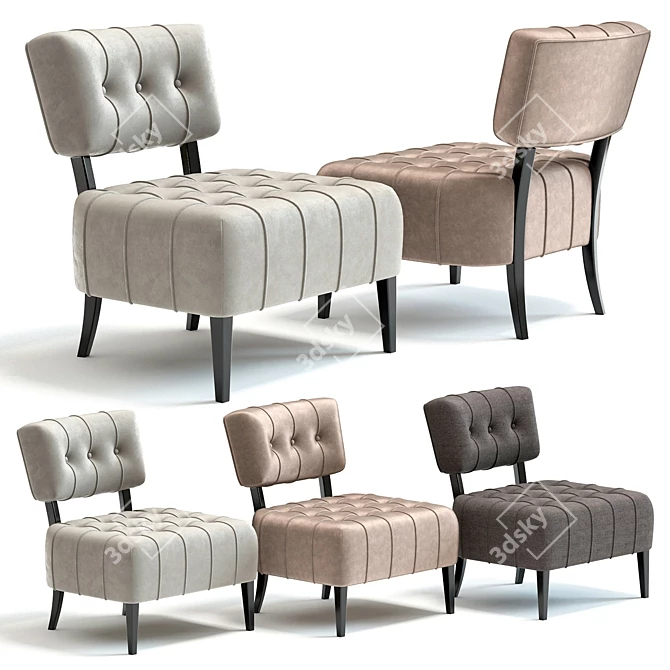 Coco Armchair: Modern Elegance for Your Home 3D model image 1