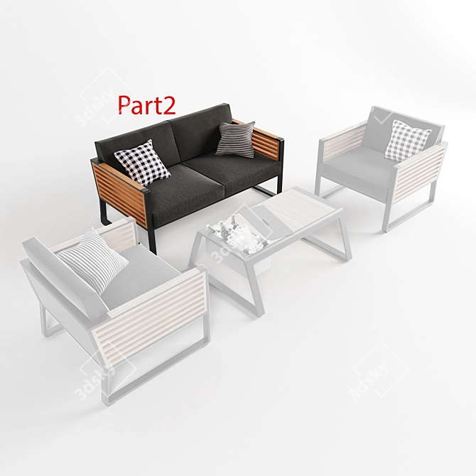 Title: Higold New York Outdoor Set - Stylish & Durable 3D model image 3