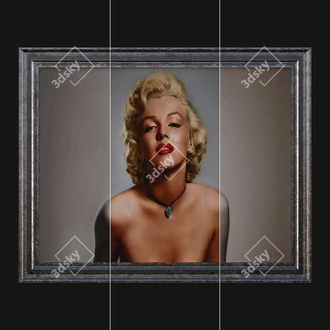 Marilyn Monroe Portrait Sculpture 3D model image 1