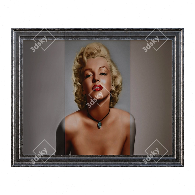Marilyn Monroe Portrait Sculpture 3D model image 2