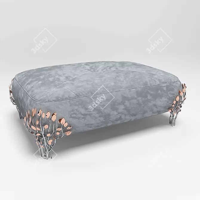 Minimalistic Ottoman with Textures - 1210x930x980x450 3D model image 1