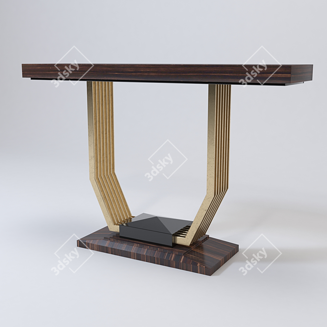 Luxurious Ferris Rafauli Console Table 3D model image 1