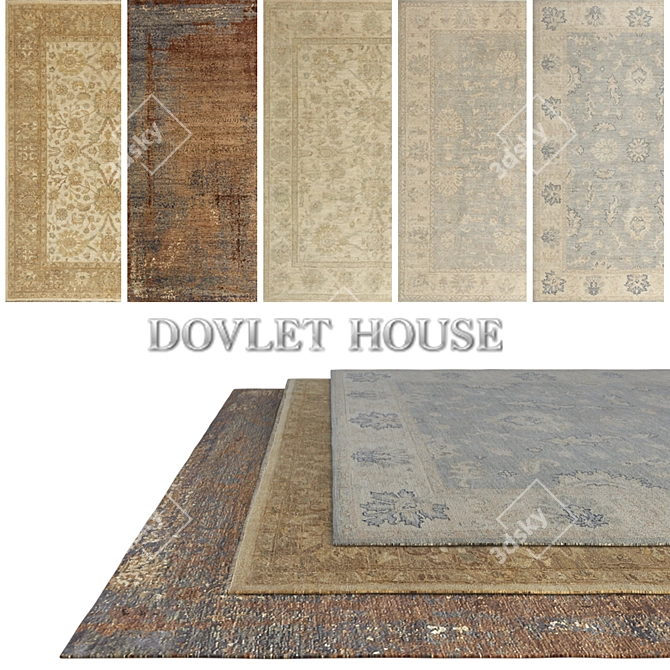 Title: DOVLET HOUSE Carpets Collection 3D model image 1