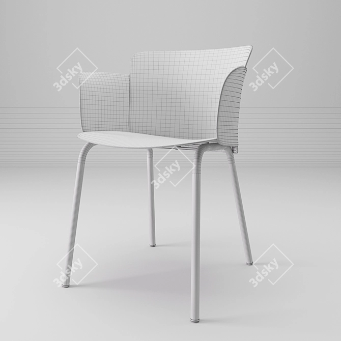 Sleek Paper Chair: Stylish Design, Multiple Colors 3D model image 3