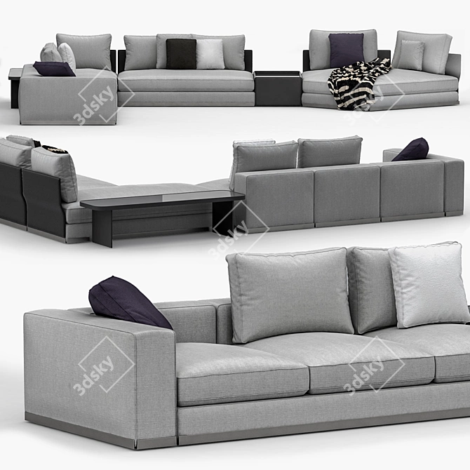 West Minotti Sofa: Unmatched Style 3D model image 2