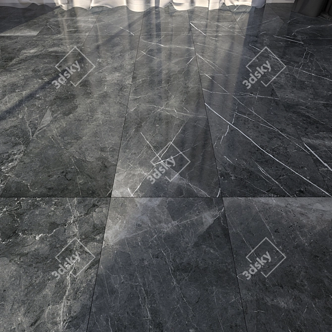 HD Marble Floor Tiles 3D 3D model image 1