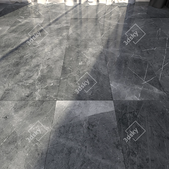 HD Marble Floor Tiles 3D model image 3