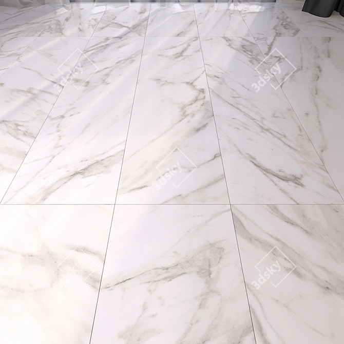 Luxury Marble Tiles: HD Textures 3D model image 1