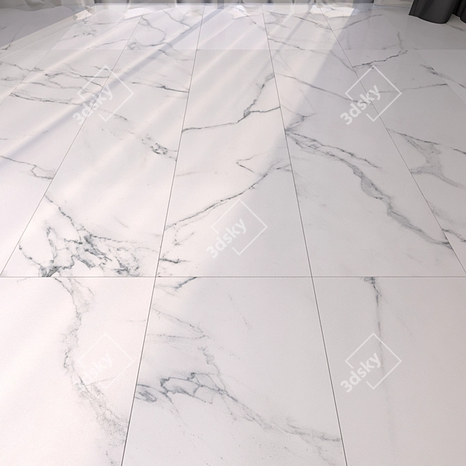 Luxury Marble Floor Tiles 3D model image 3