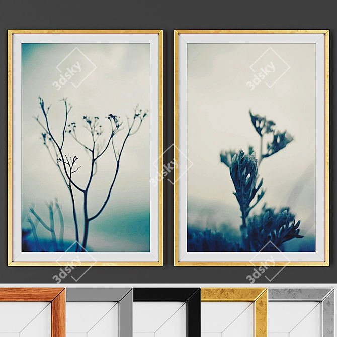 Modern Picture Set with 2 Options 3D model image 1