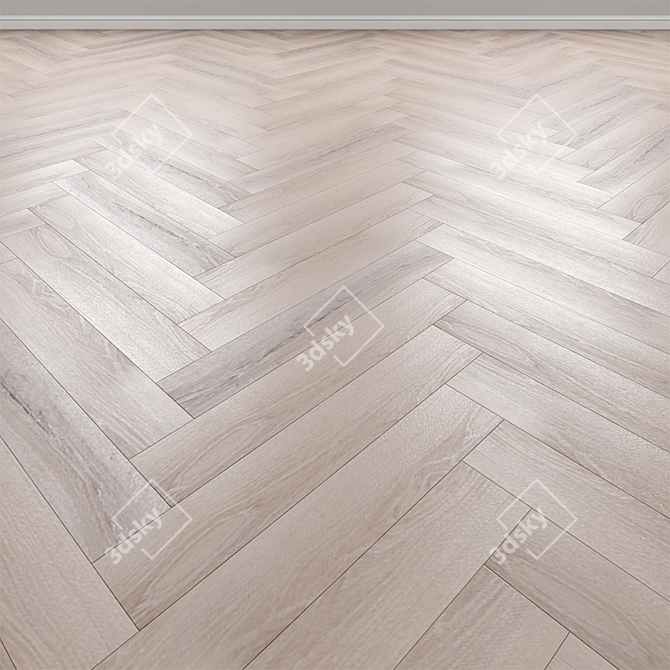 Hermitage Oak Vinyl Parquet 3D model image 1