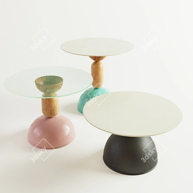 Elegant Rondo Table: Fit Your Style 3D model image 1