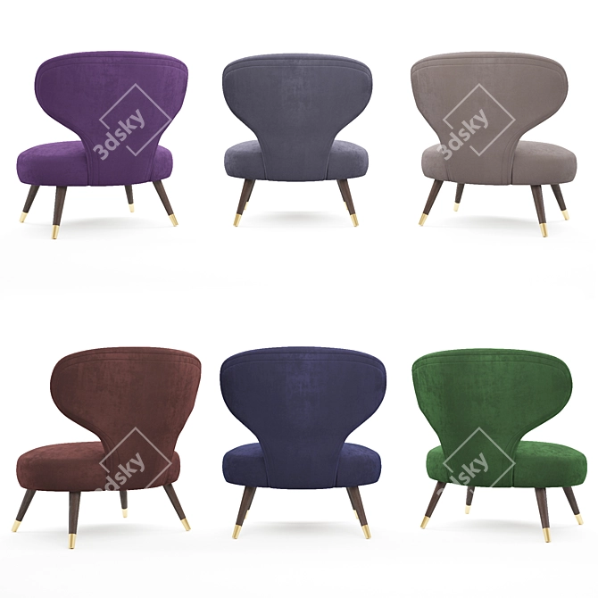 Elegant Compact Tirolo Chair 3D model image 2