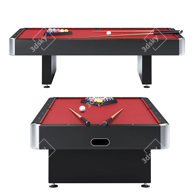 Premium Pool Table: Quality Craftsmanship 3D model image 3