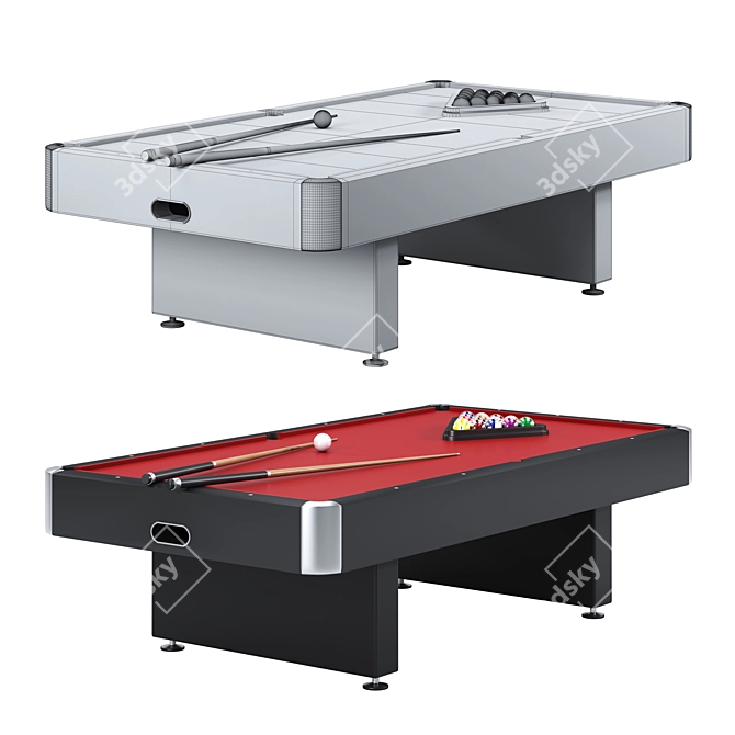 Premium Pool Table: Quality Craftsmanship 3D model image 6