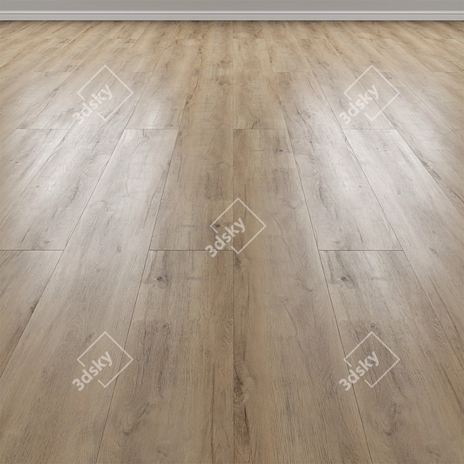 Ceramo Vinilam Oak Geneva 8870-eir: Premium Synchro Texture Oak Flooring 3D model image 1