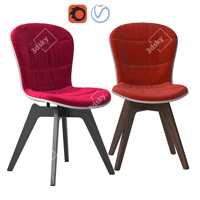 Elegant Adelaide Chair: Perfectly Designed 3D model image 1