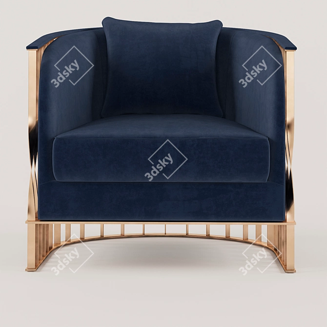 Elegant Mandy Chair: Unconventional Beauty 3D model image 1