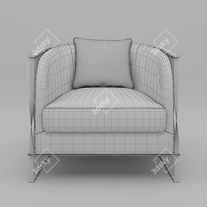 Elegant Mandy Chair: Unconventional Beauty 3D model image 3