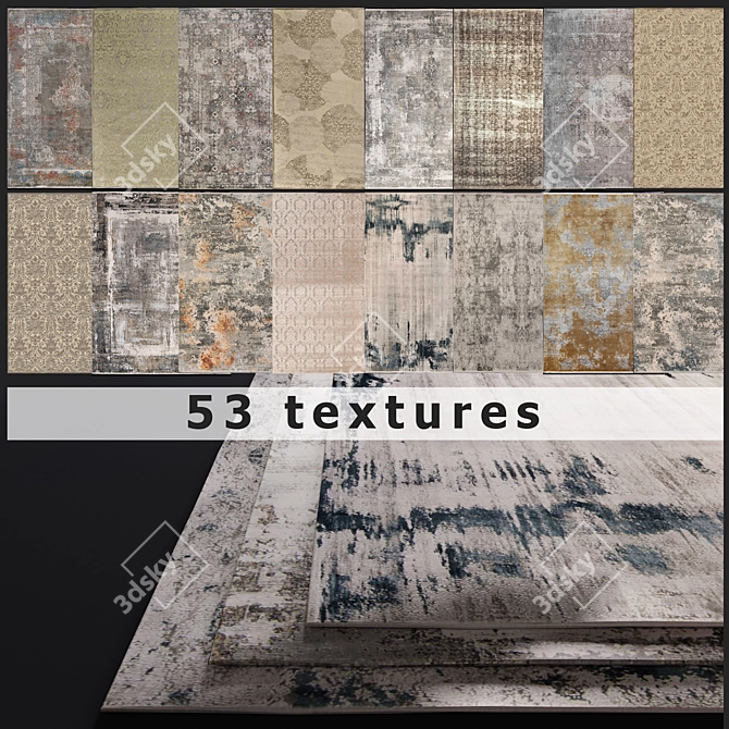 Luxurious SAHRAI Milano Rugs 3D model image 1