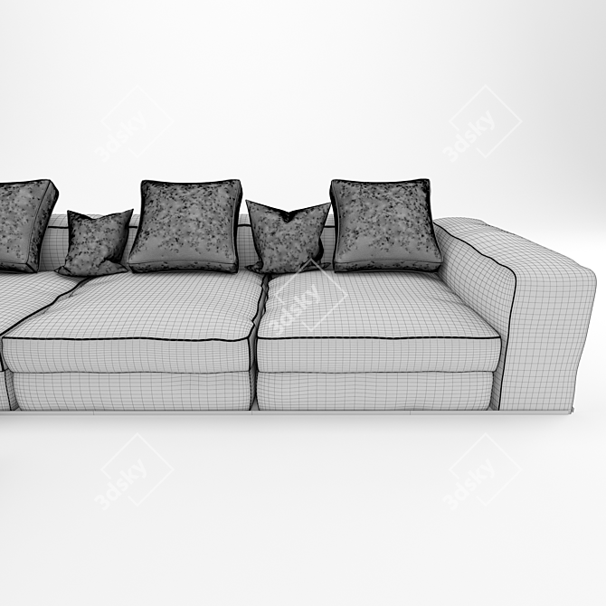 Modern Minotti West Sofa - 3ds MAX 2015 + Vray 3.60 3D model image 3