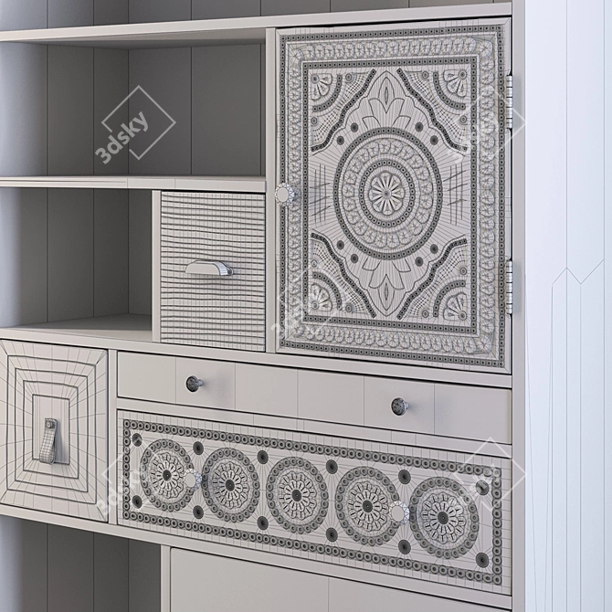 Puro Series Cabinet: Sleek and Functional 3D model image 3