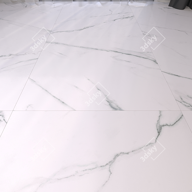 Luxury Marble Floor Tiles 3D model image 1