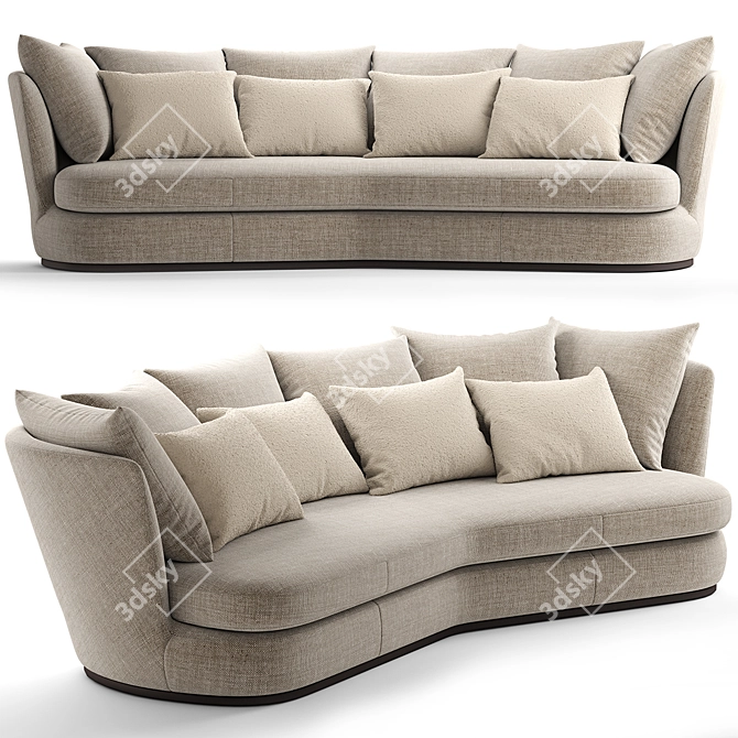 Apollo Sofa: Luxurious Design & Unmatched Comfort 3D model image 1