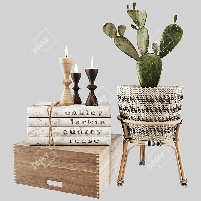 Modern Decor Set: Stylish and Chic Home Accessories 3D model image 1