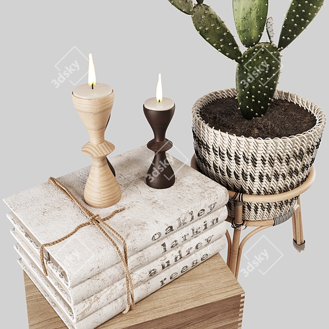 Modern Decor Set: Stylish and Chic Home Accessories 3D model image 2