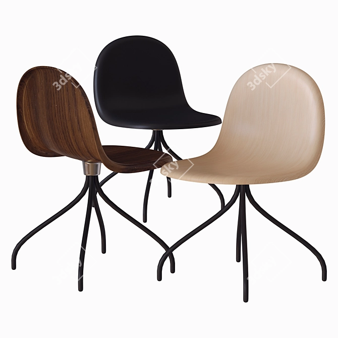 Gubi 3D Meeting Chair 3D model image 2