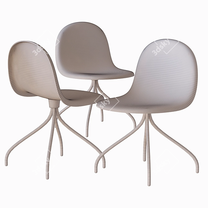 Gubi 3D Meeting Chair 3D model image 3