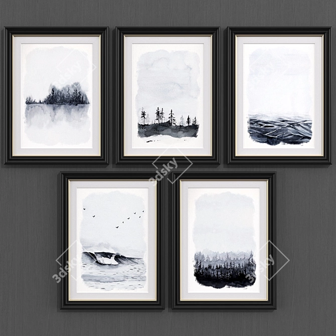 Modern Landscape Art Collection (Size: 325mm x 475mm) 3D model image 1